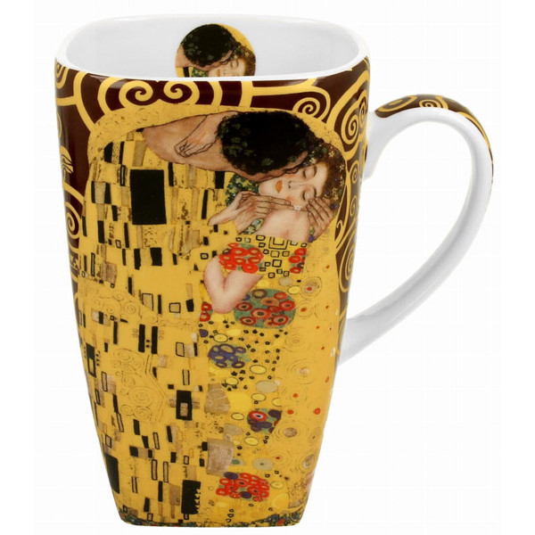 Velika četvrtasta šolja THE KISS - G. KLIMT - 630ml 