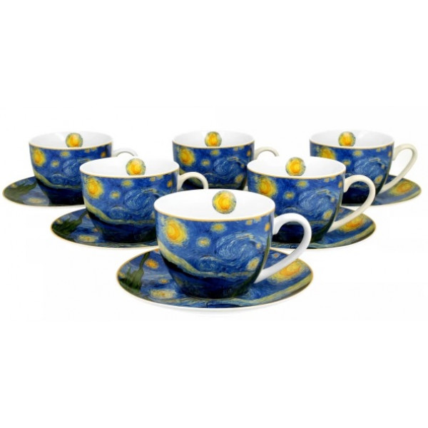 Set šest šolja STARRY NIGHT VAN GOGH 