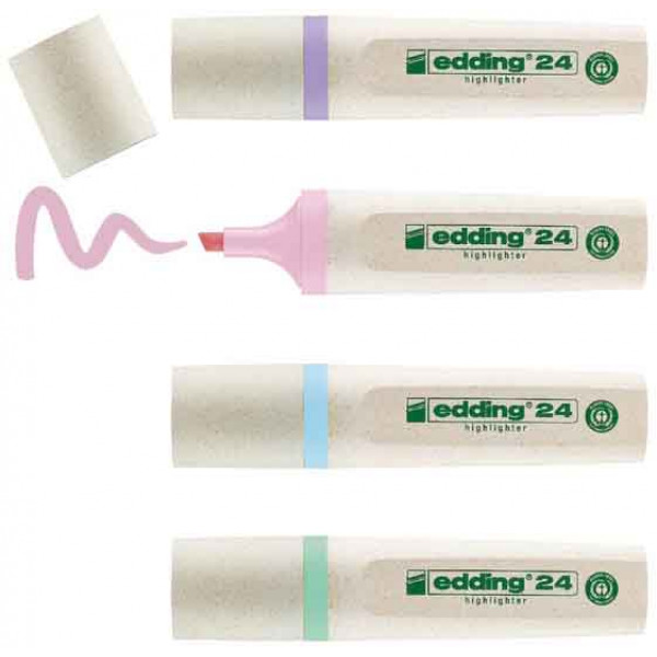 SIGNIRI E-24 ECOLINE PASTEL 2-5MM      SET 1/4                      EDDING SORTIRANO 