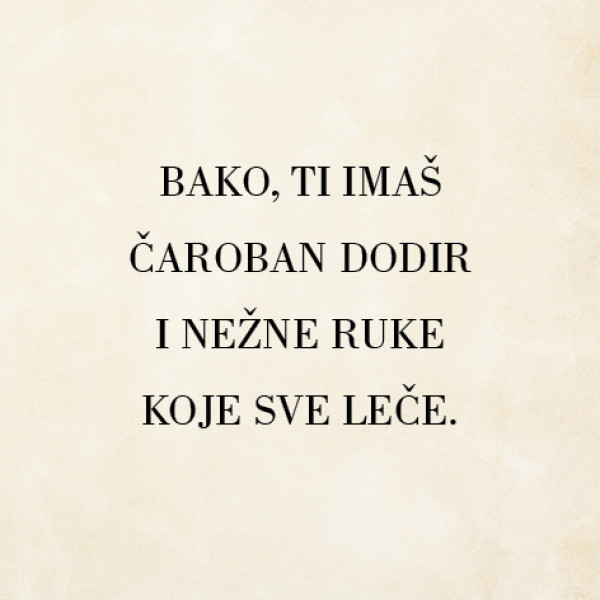 ZA MOJU BAKU 