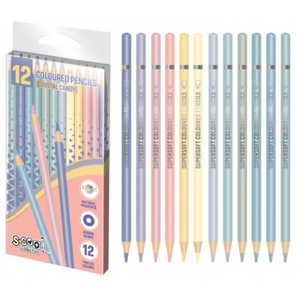 Drvene bojice SUPER SOFT CHRYSTAL CANDY 1/12 
