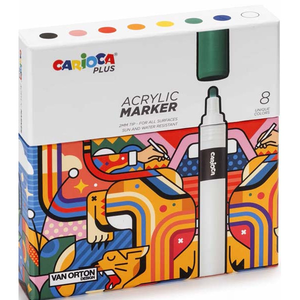 Markeri akrilni CARIOCA PLUS 1/8 