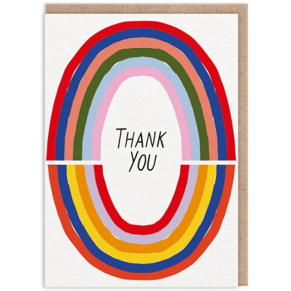 Čestitka RAINBOWS THANK YOU (HVALA) 