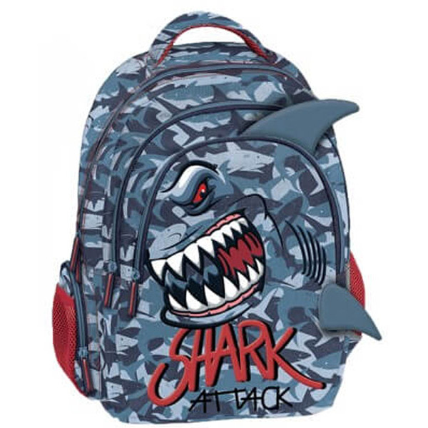 Ranac školski sa tri pregrade SHARK 