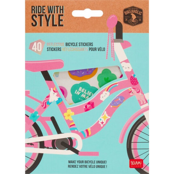 Reflektujući stikeri za bicikl RIDE WITH STYLE - UNICORN 