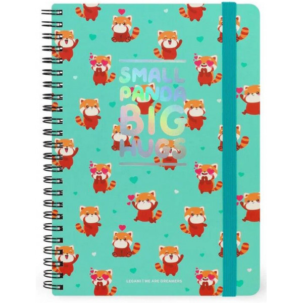 Notes sa spiralom A5 linije CRVENE PANDE 