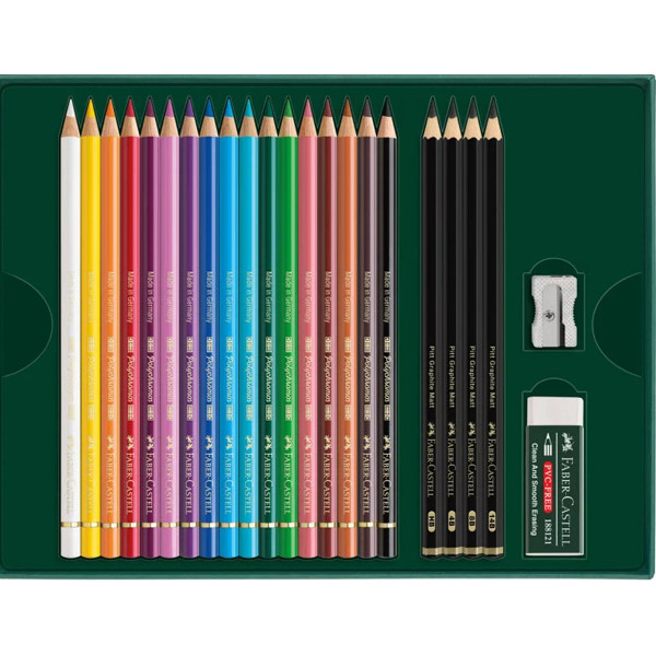 FABER CASTELL umetničke drvene bojice 23kom 