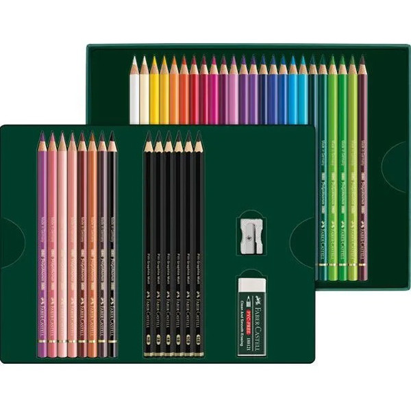 FABER CASTELL umetničke drvena bojice 32 kom 