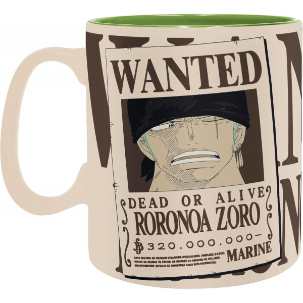 Šolja 460ml ONE PIECE Zoro & Wanted 