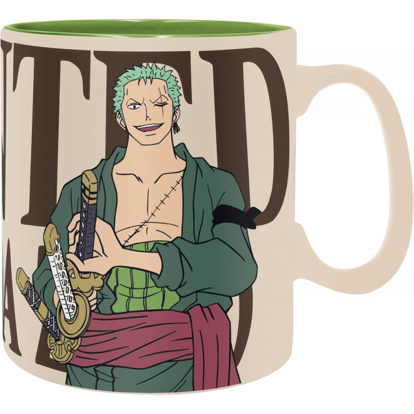 Šolja 460ml ONE PIECE Zoro & Wanted 