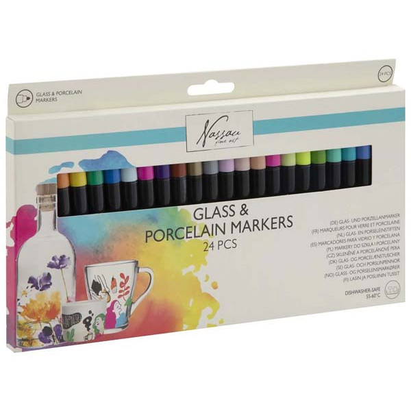 Set 24 marker za staklo i porcelan 