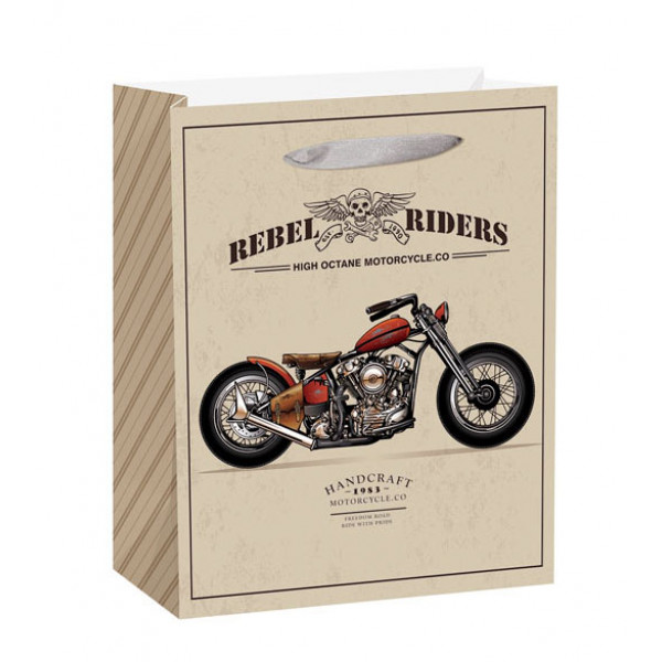 Ukrasna papirna kesa RIDERS (srednja) 