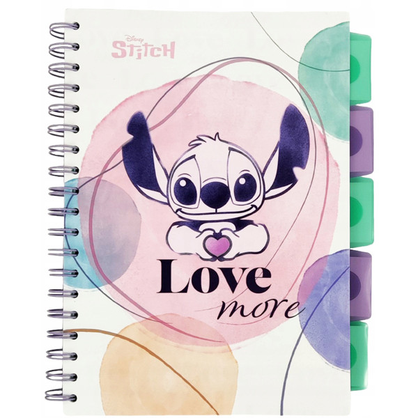 Notes sa spiralom B5 STITCH - LOVE MORE 