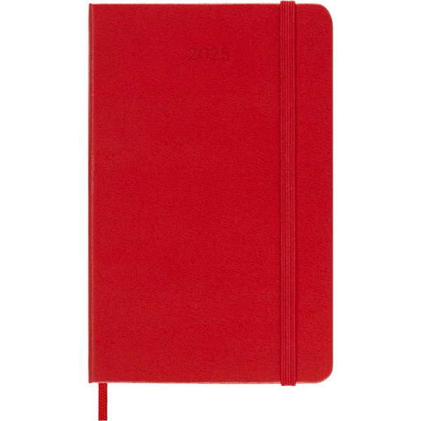 MOLESKINE datumirani planer 2025 TP CRVENI 9x14cm 