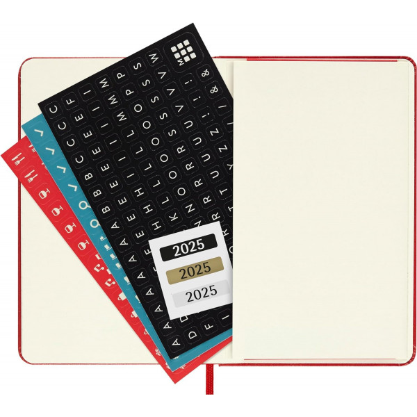MOLESKINE datumirani planer 2025 TP CRVENI 9x14cm 
