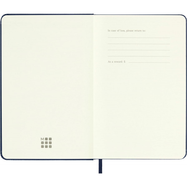 MOLESKINE datumirani nedeljni planer TP 2025 PLAVI 13x21cm 