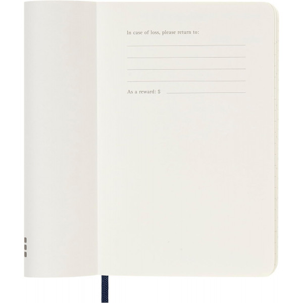 MOLESKINE datumirani nedeljni planer 2025 MP PLAVI 9x14cm 