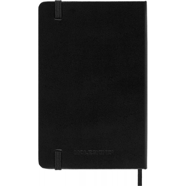 MOLESKINE datumirani nedeljni planer 2025 TP CRNI 9x14cm 