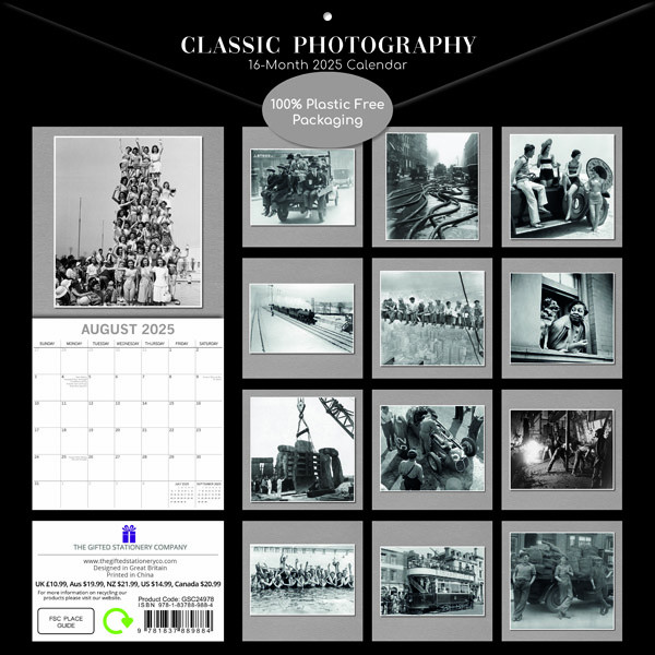 Zidni kalendar CLASSIC PHOTOGRAPHY 2025 