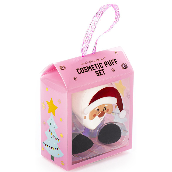 Novogodišnji set dva sundjera za šminku DEDA MRAZ 