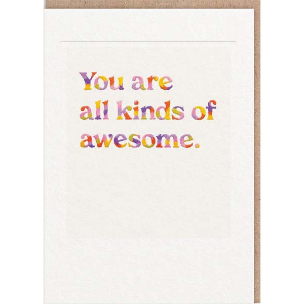 Čestitka YOU ARE ALL KINDS OF AWESOME 
