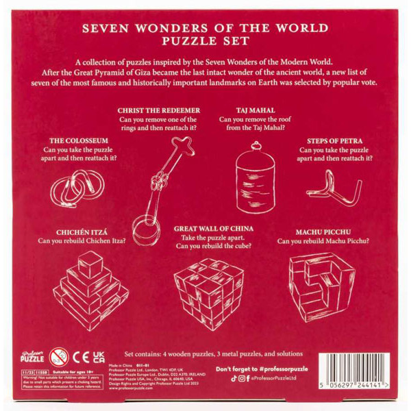 IQ puzzle SEVEN WONDERS OF THE WORLD 