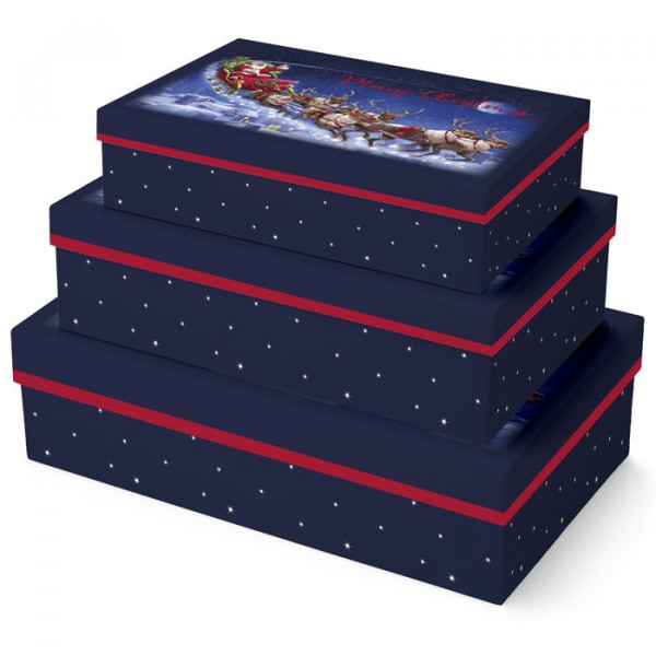 Novogodišnja kutija FLYING SANTA L 