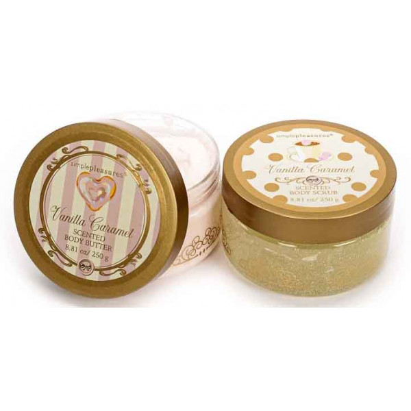 Body butter and scrub set VANILLA CARAMEL 250g 