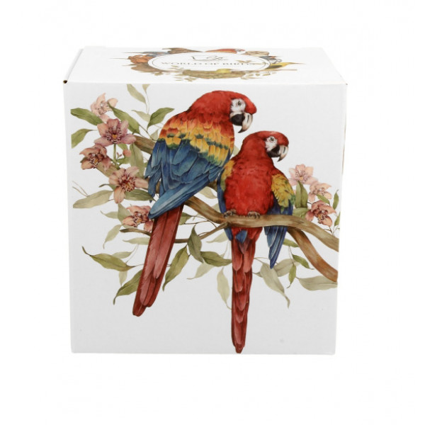 Šolja za čaj sa infuzerom BIRD'S WORLD - SCARLET MACAWS 400ml 