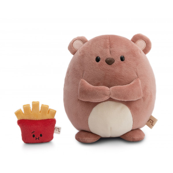 Plišana igračka NICI mymochi bear Nomo with fries 16cm 
