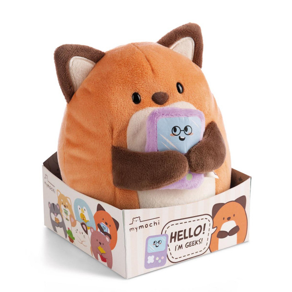 Plišana igračka NICI mymochi Fox Geeks with video game 16cm 