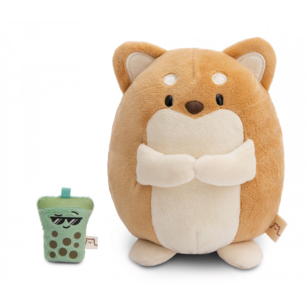 Plišana igračka NICI mymochi dog Hiro with bubble tea 16cm 