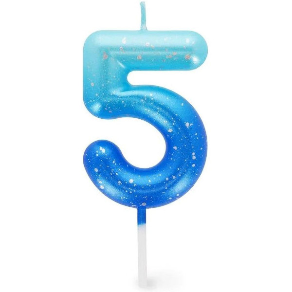 Rođendanska svećica BLUE - 5 