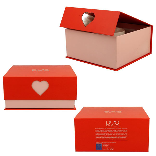 Šolja sa tacnom COLORFUL HEARTS - 220ml 