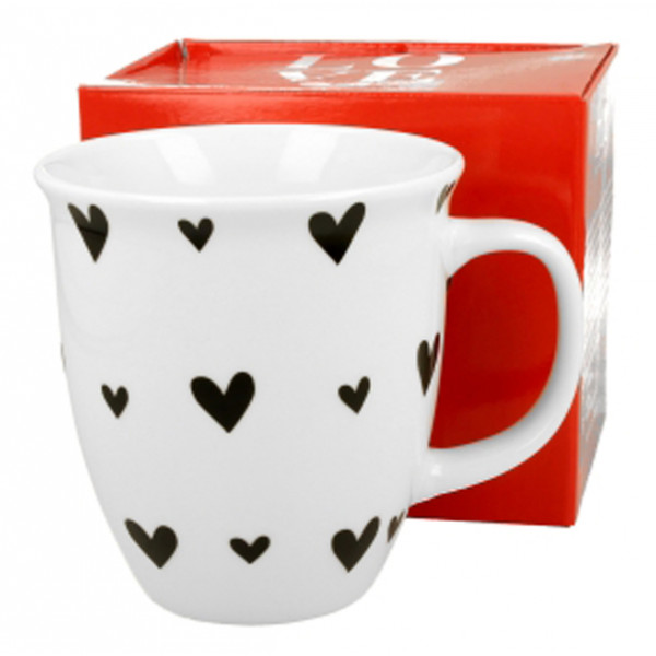 Šolja BLACK  HEARTS 650ml 