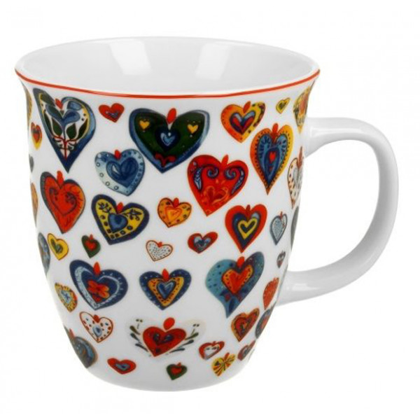 Šolja COLORFUL HEARTS 650ml 