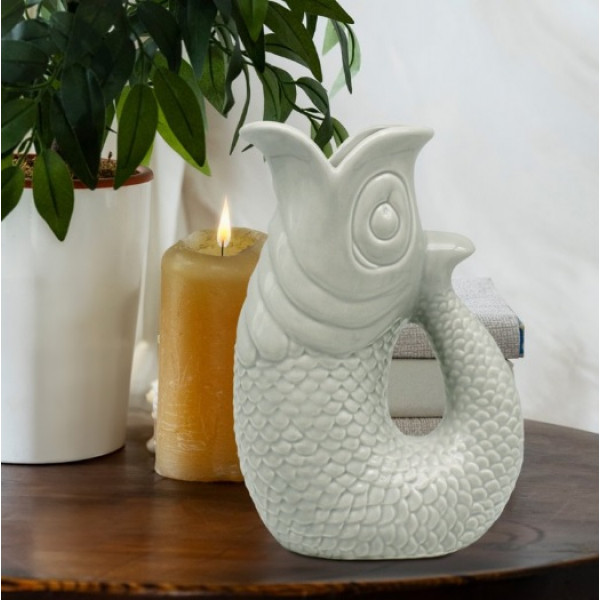 Vaza RIBA -ZELENA 20cm 