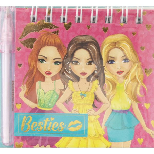 Mini notes sa olovkom BESTIES 8x8cm (dve vrste) 