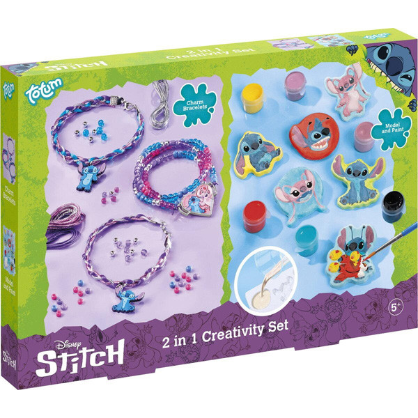STITCH kreativni set 2 u 1 NARUKVICE i STIKERI 