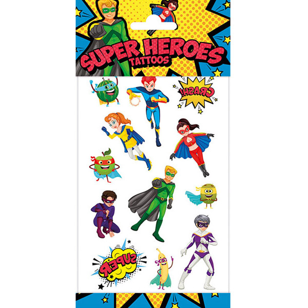 Set privremenih tetovaža SUPER HEROJI 