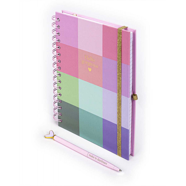 Notes sa spiralom A5 i olovka POSH POP 