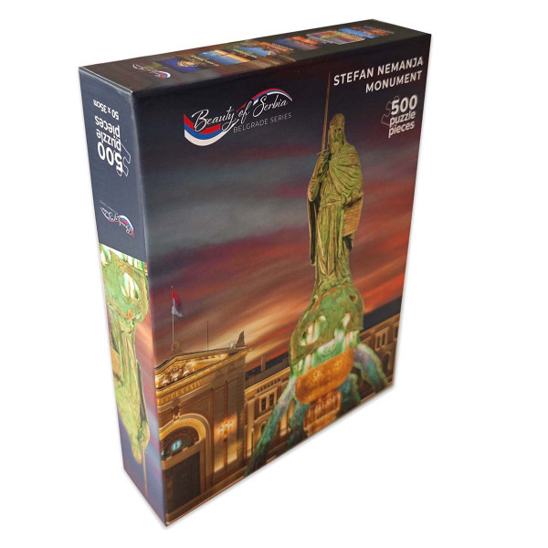 Puzzle 500 BEAUTY OF SERBIA Spomenik Stefanu Nemanji 