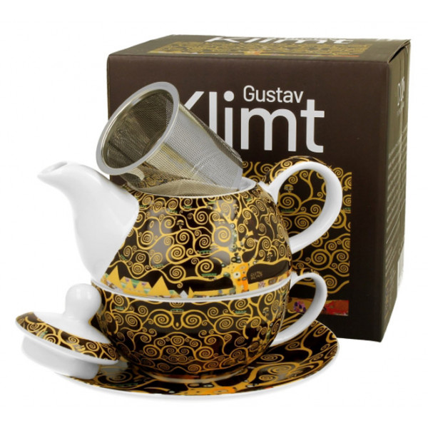 Čajnik sa infuzerom TREE OF LIFE BROWN - G. KLIMT 