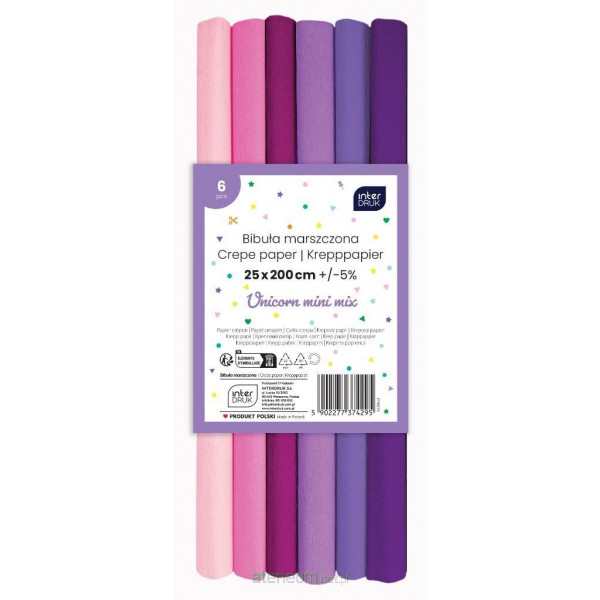 Set krep papira UNICORN MIX 200x25cm 
