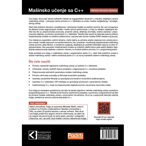 MAŠINSKO UČENJE SA C++ 