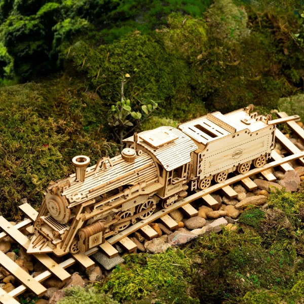 3D drvene puzzle PARNA LOKOMOTIVA 