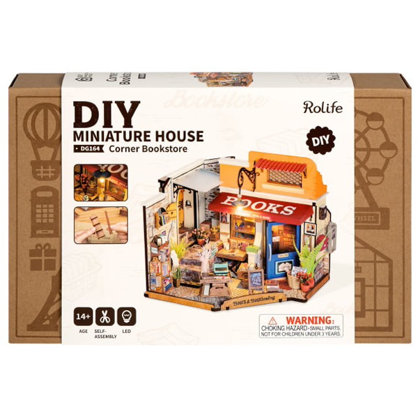 3D drvene puzzle CORNER BOOKSTORE 