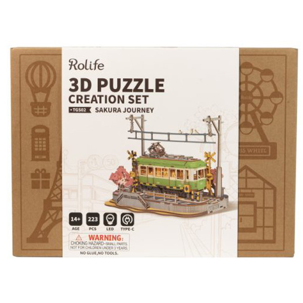 3D drvene puzzle SAKURA JOURNEY 