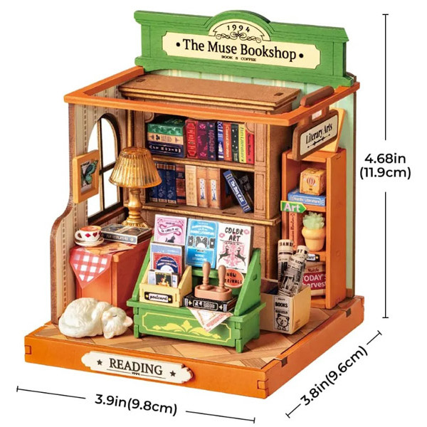 3D drvene puzzle MUSE BOOKSHOP 
