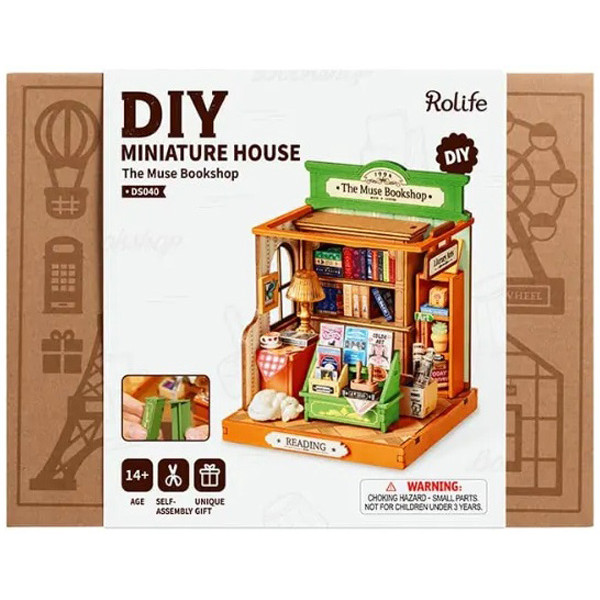 3D drvene puzzle MUSE BOOKSHOP 